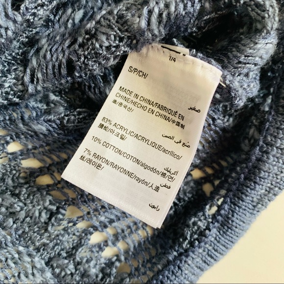 INC Loose Knit Blue Sweater - Picture 4 of 5